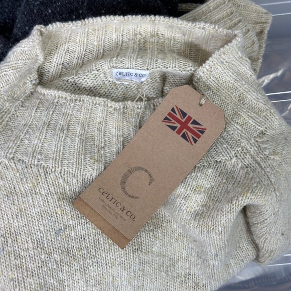 Celtic & Co Donegal Wool Mock Neck Sweater - Picture 6 of 9